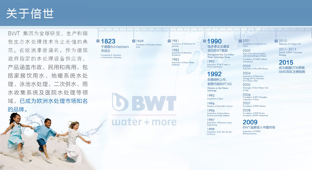 关于倍世 BWT(Best Water Technology 最佳水处理技术公司